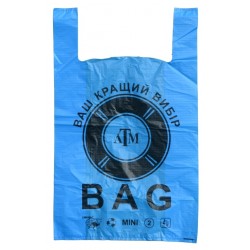 Пакет поліетиленовий, майка, ATM bag mini, №2, 360х440, 100шт/уп